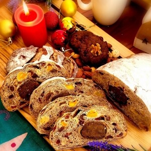 [사전예약/무료배송]크리스마스 & 연말 디저트_통밀로 만든 더건강한 수제 슈톨렌 통밀빵 ( 비건 stollen 크리스마스파티 성탄절 통밀식빵 )